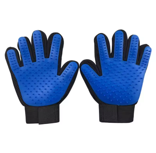 Silicone Pet Grooming Gloves – Easy Hair Removal & Bath Brush for Dogs and Cats